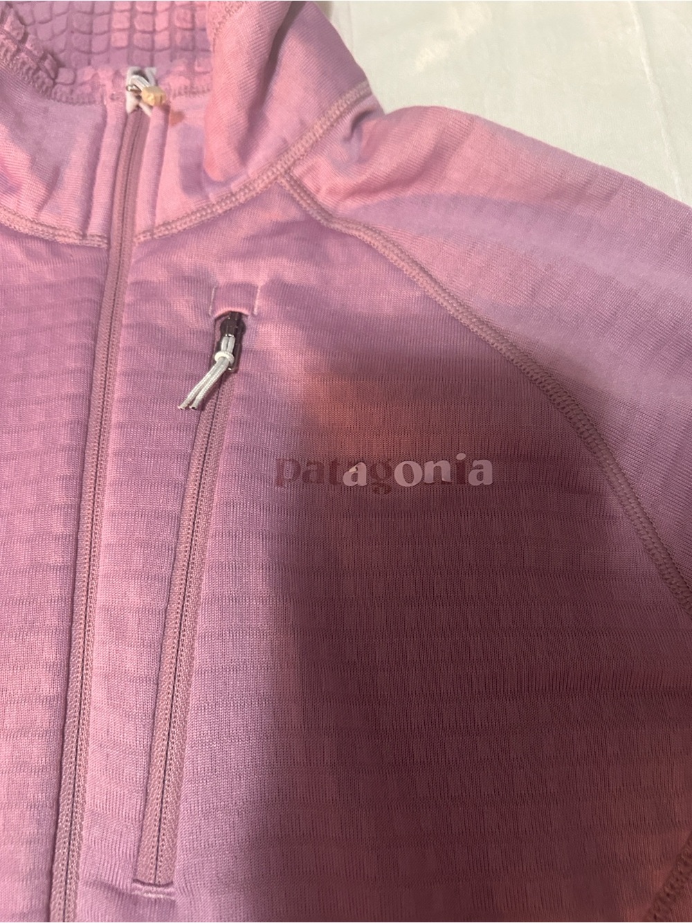 Patagonia Women's Waffle-Knit Pullover in Light Pink/Purple - Picture 4 of 7